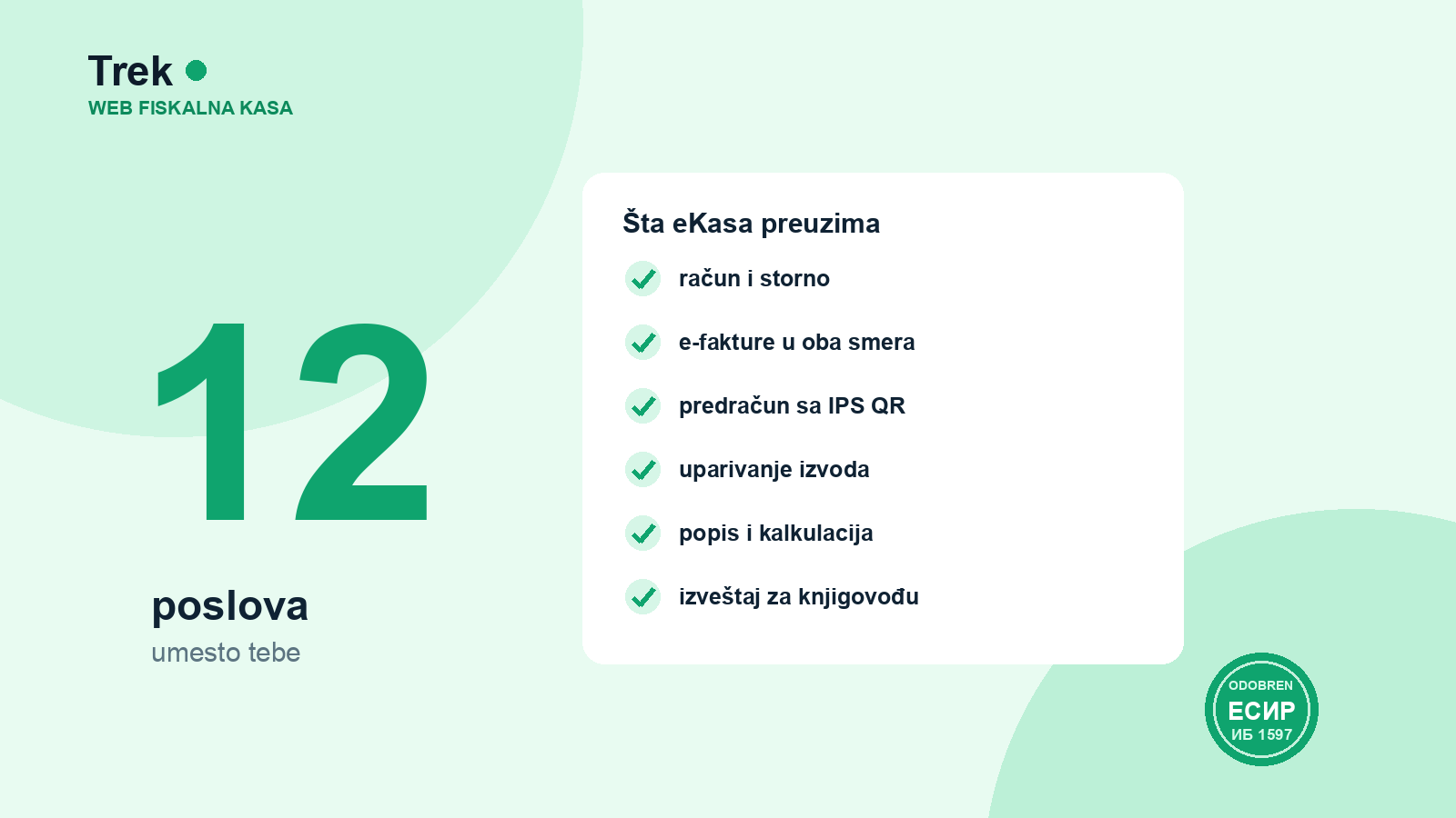 Web fiskalna kasa u praksi: 12 poslova koje eKasa radi umesto tebe