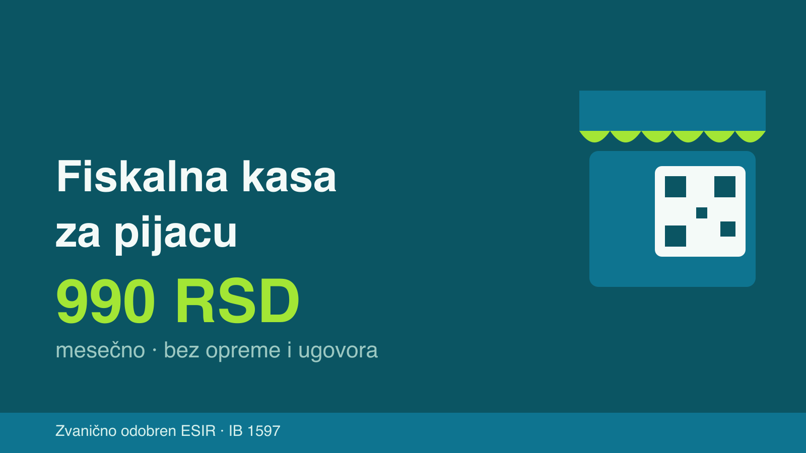 Fiskalna kasa za pijacu od 990 dinara mesečno: sve što prodavac na tezgi treba da zna