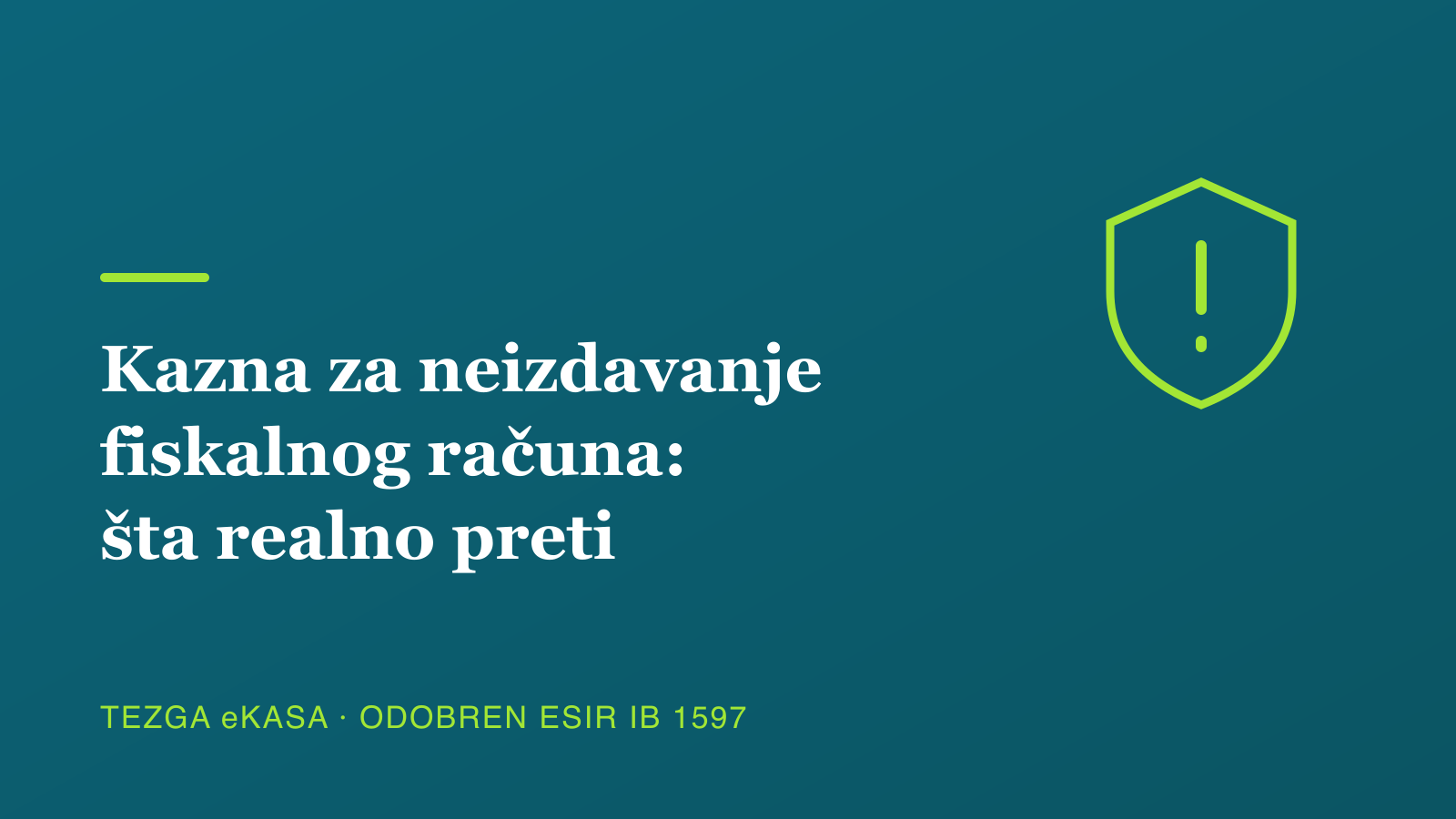 Kazna za neizdavanje fiskalnog računa: šta realno preti i kako se prijave dešavaju