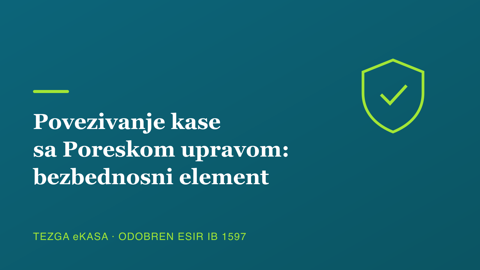 Kako se fiskalna kasa povezuje sa Poreskom upravom: bezbednosni element bez muke