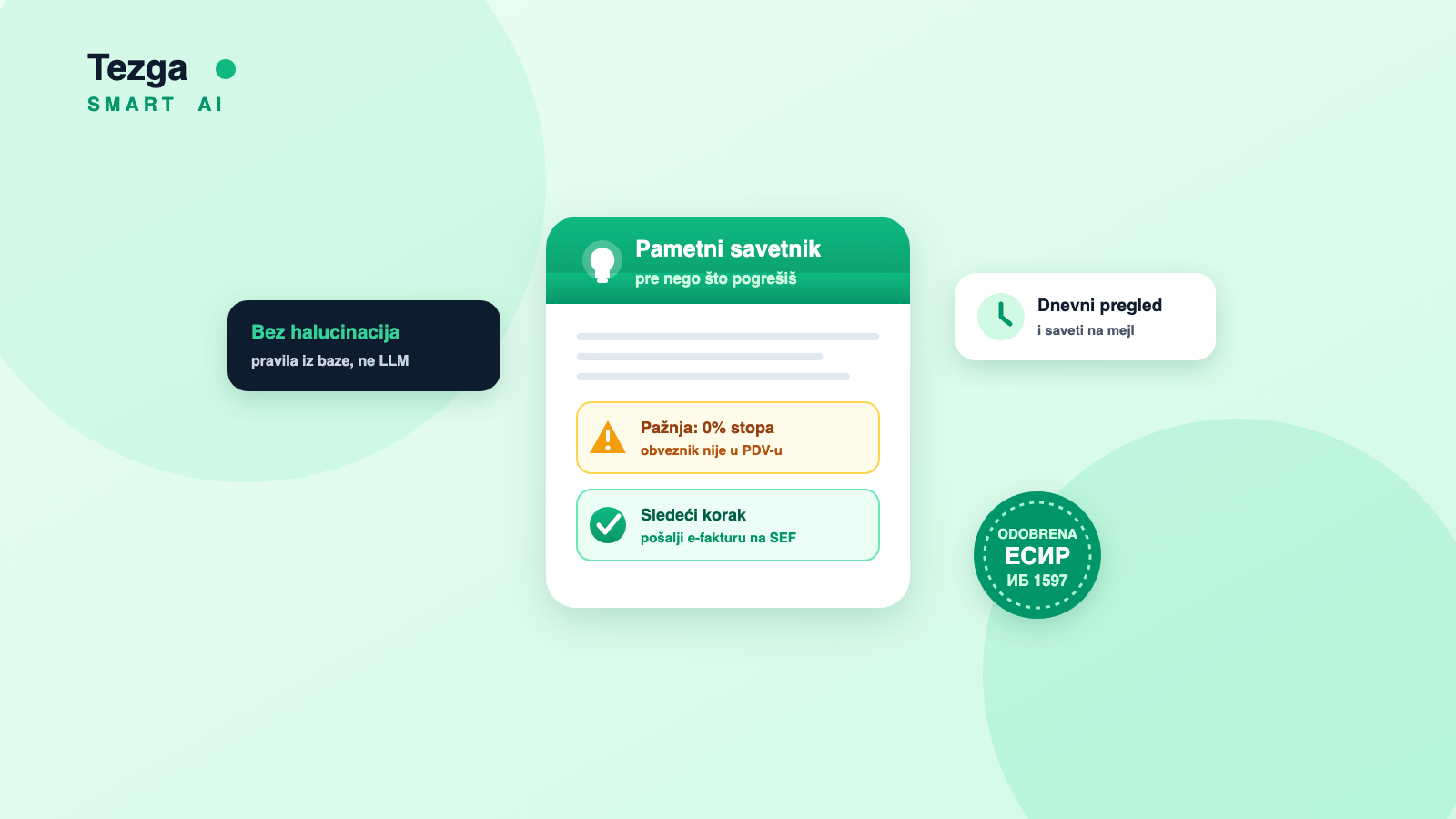 Smart AI u Tezgi: pametni savetnik koji te čuva od grešaka