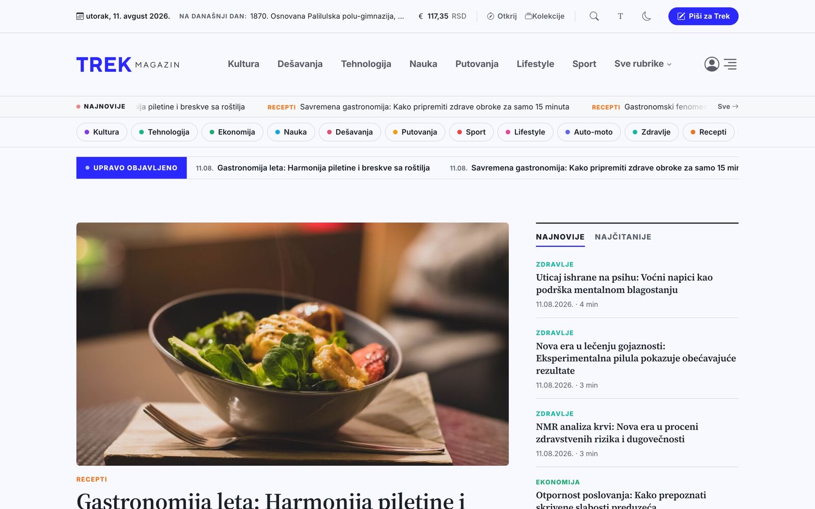 Prikaz magazina na računaru
